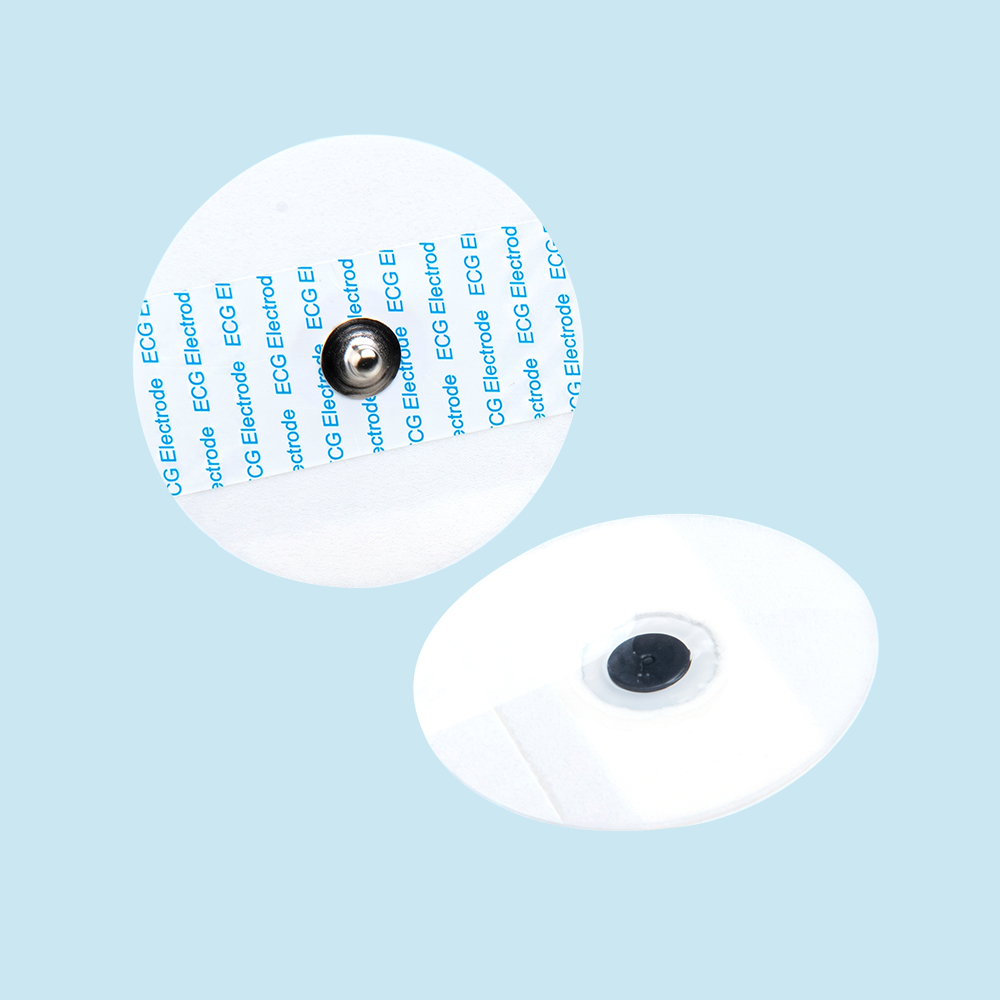Φ50mm engangs runde skum-snap-EKG-elektroder EKG-monitorputer