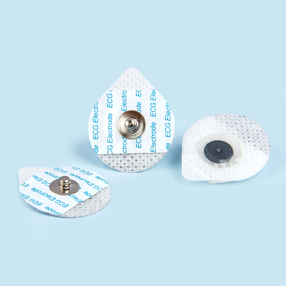 26*42mm Disponible Teardrop Non-woven EKG-elektroder