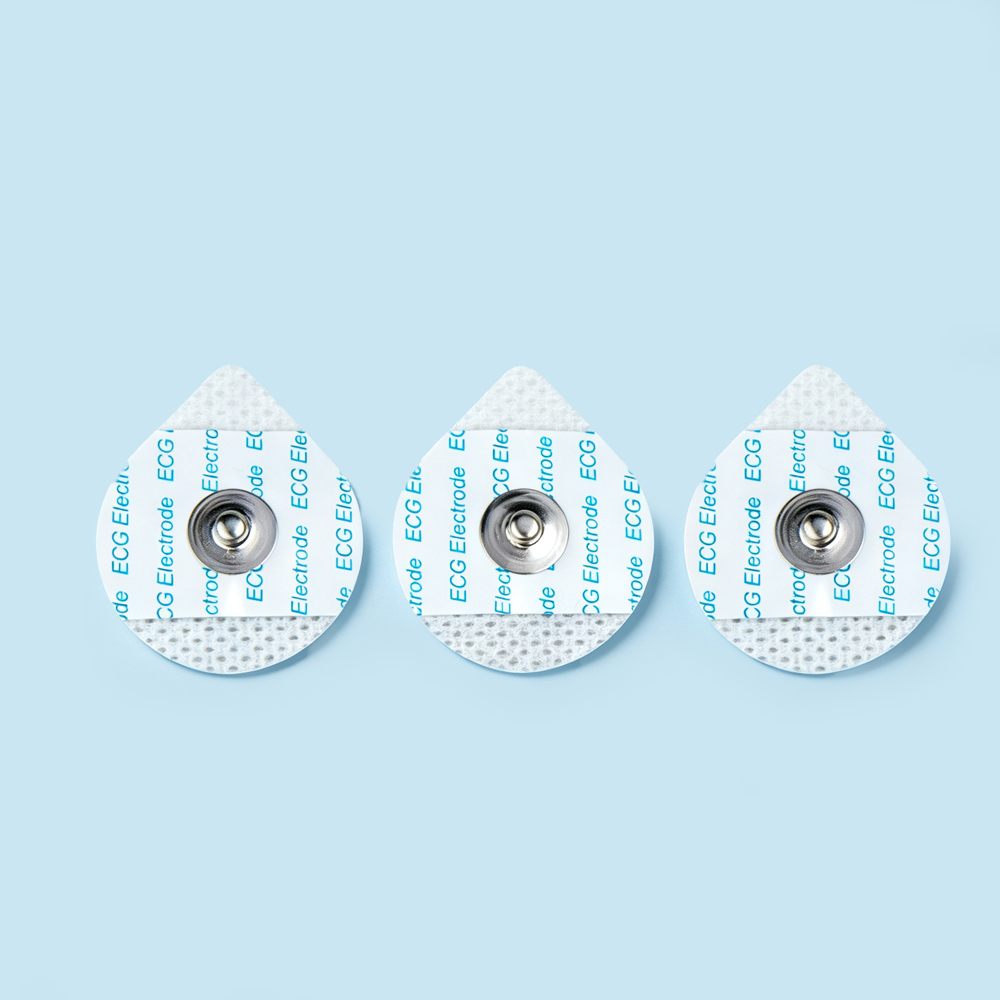 30*36mm Disponible Teardrop Non-woven EKG-elektroder
