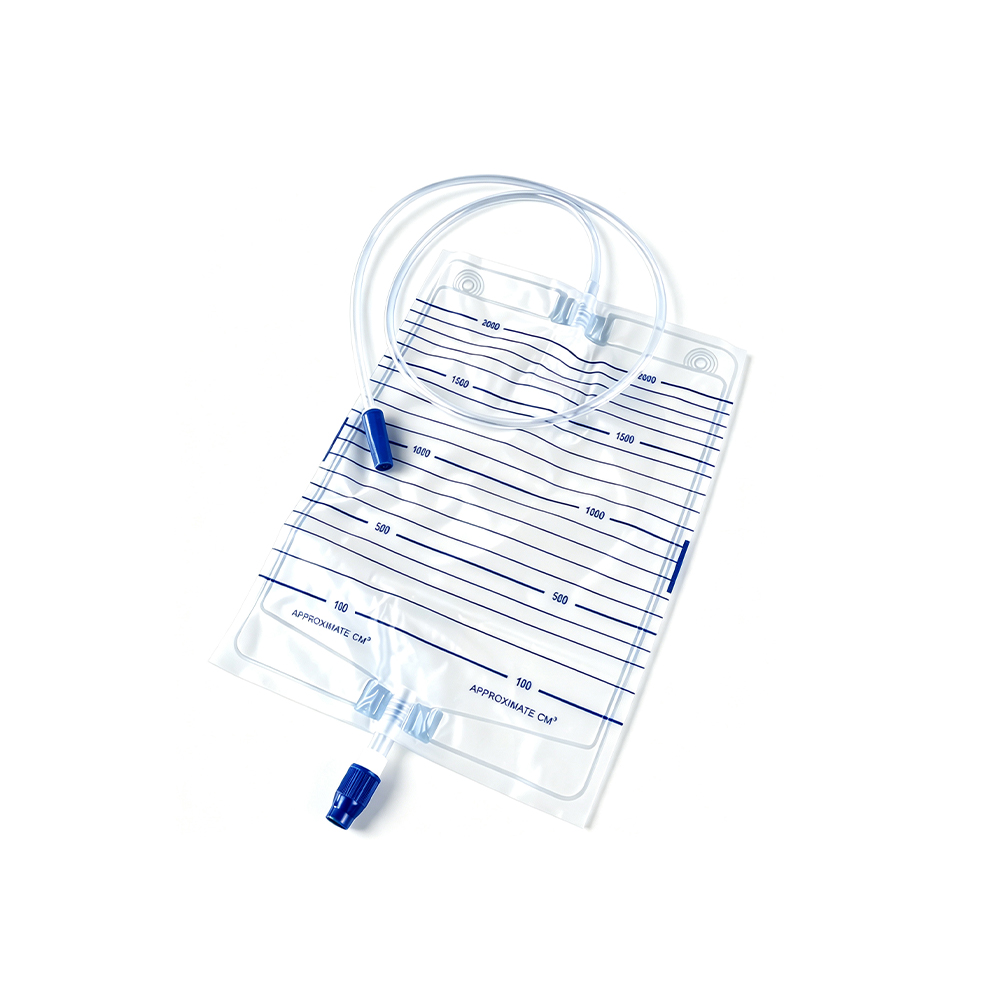 1000ml/1500ml/2000ml Precision Medical Grade lekkasjesikker design urinpose med skrueventil