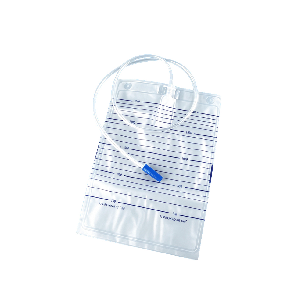 1000ml/1500ml/2000ml Sterile alternativer Ikke-giftig PVC-urinpose av medisinsk kvalitet uten ventil